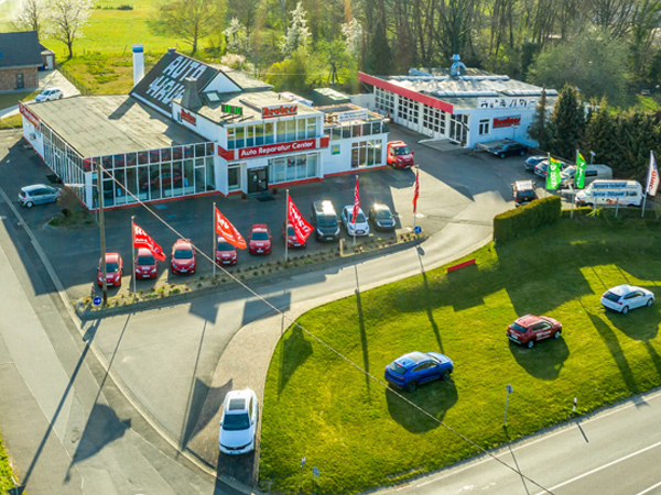 Luftaufnahme Autohaus Reuters Gelände