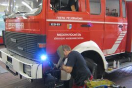 Schweißarbeiten an der Karosserie